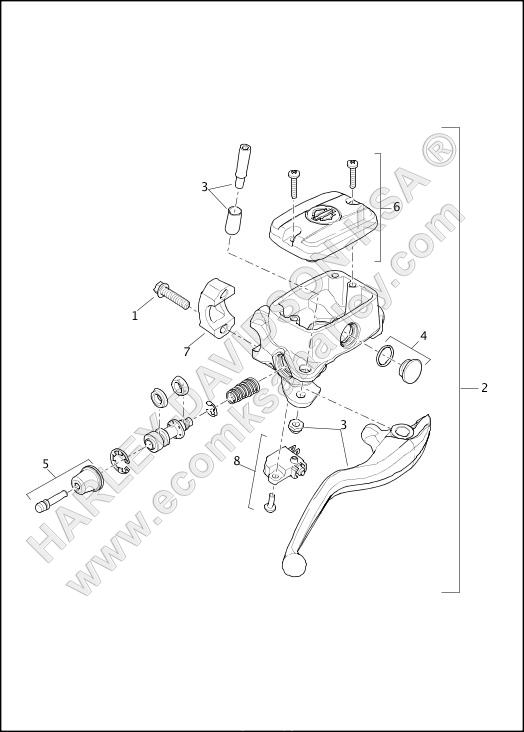 BRAKE CONTROL, FRONT - XG750A